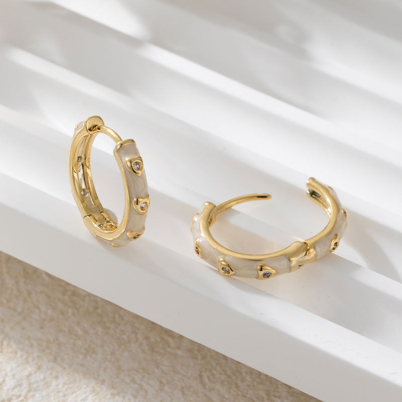 Women's Interest Light Luxury Micro Inlaid Zircon Earrings