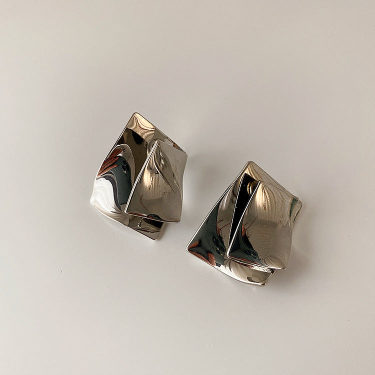 Women's Niche Design Irregular Metal For Simple Earrings