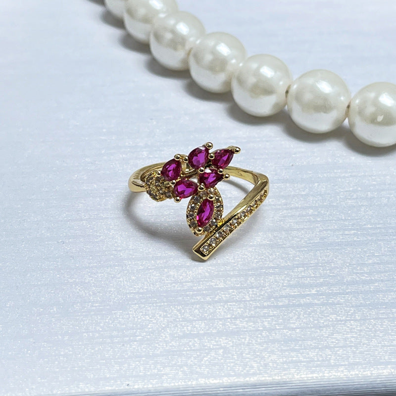 Brushed Simple Opening Female Refined Grace Rings