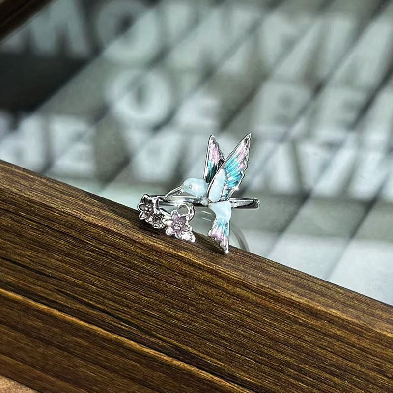 Hot Light Luxury Unique Design Blue Rings