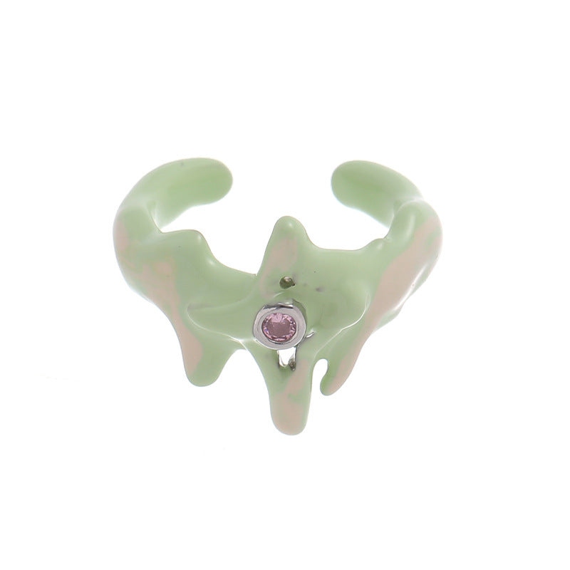 Female Affordable Luxury Style High-grade Drop Oil Rings