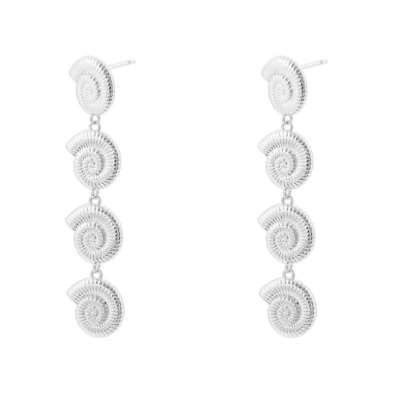 Temperament Entry Lux Copper Inlaid Color Diamond Earrings