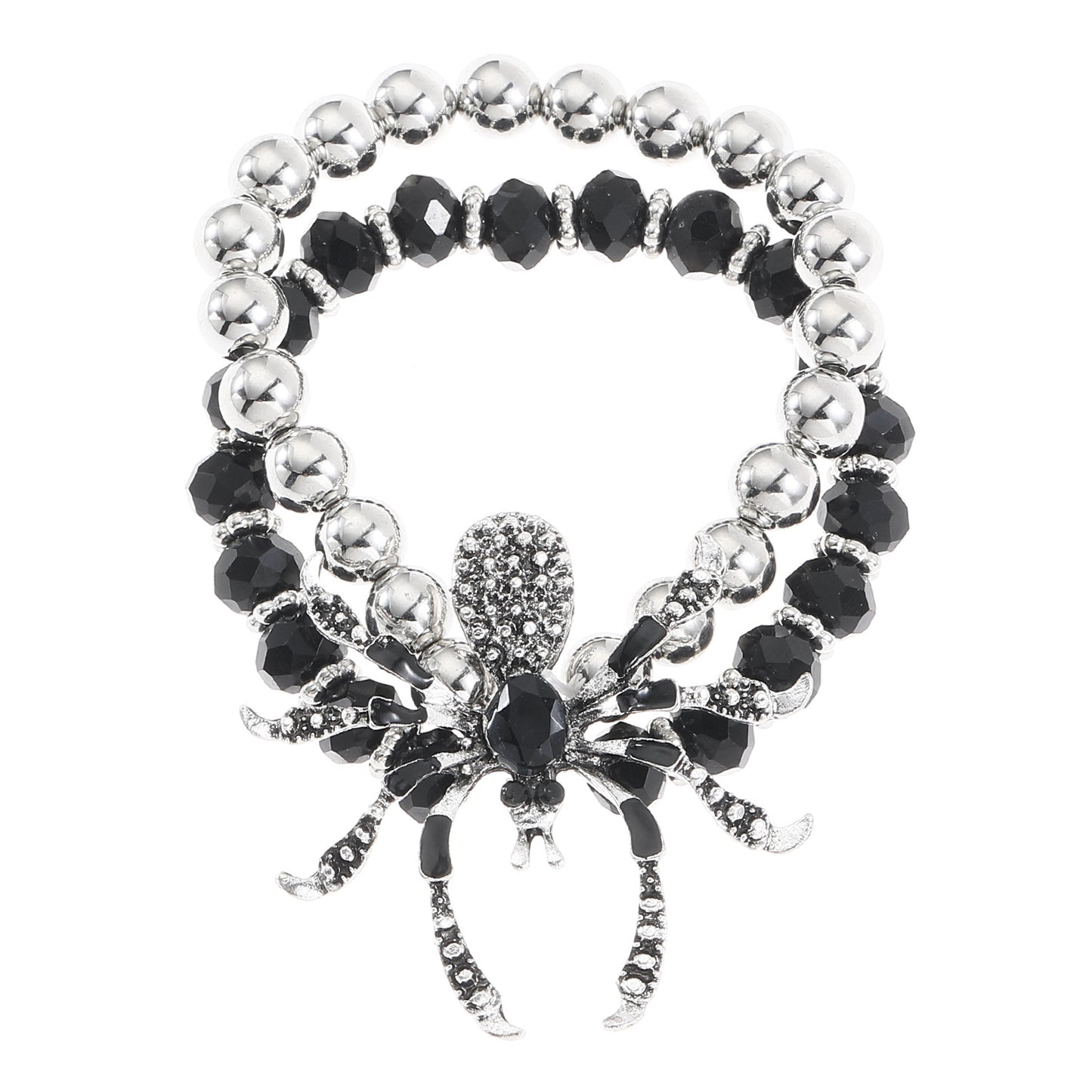 Exaggerated Halloween Diamond Spider Suit Female Necklaces