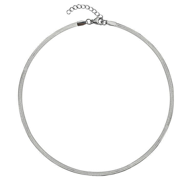 Hot Titanium Steel Twin Female Choker Necklaces