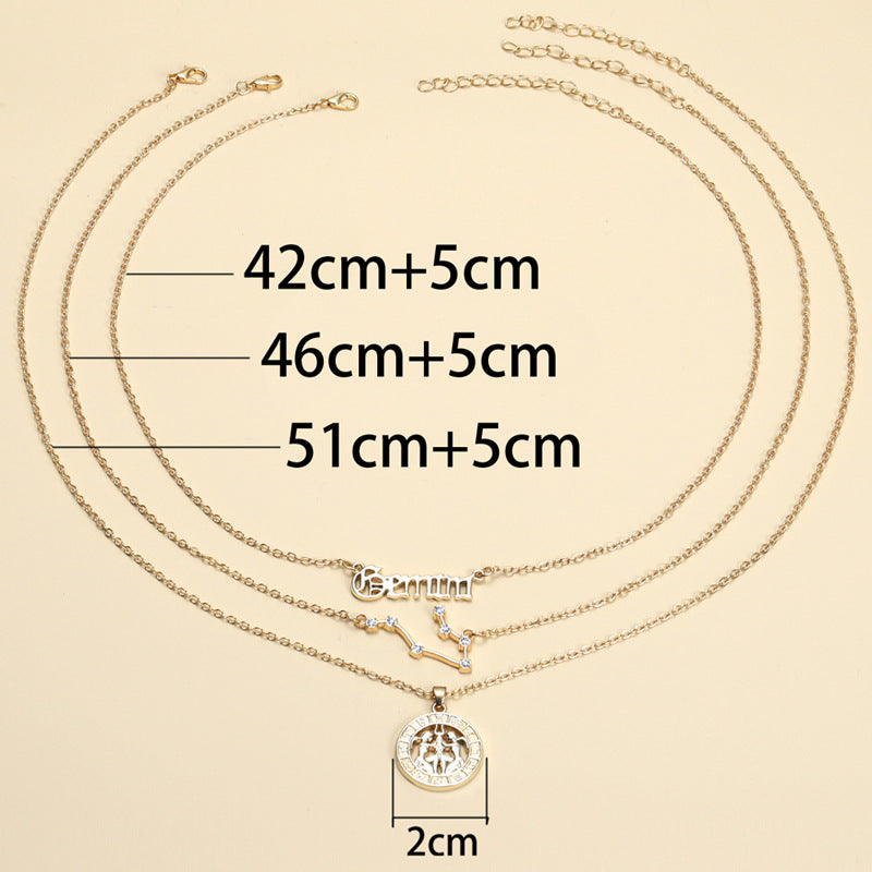 Twee Constellations Vintage English Starry Sky Image Necklaces