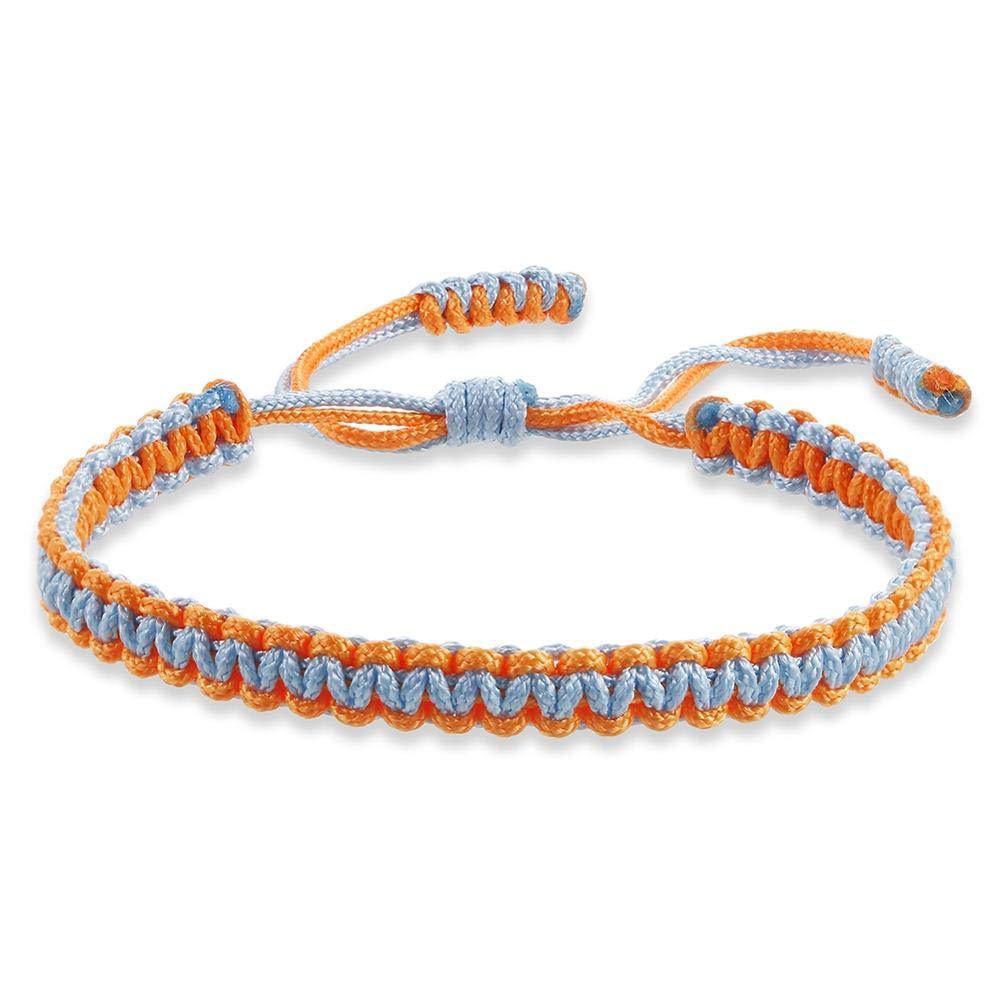 Women's Handmade Multicolor Jade Thread Braided Adjustable Bracelets