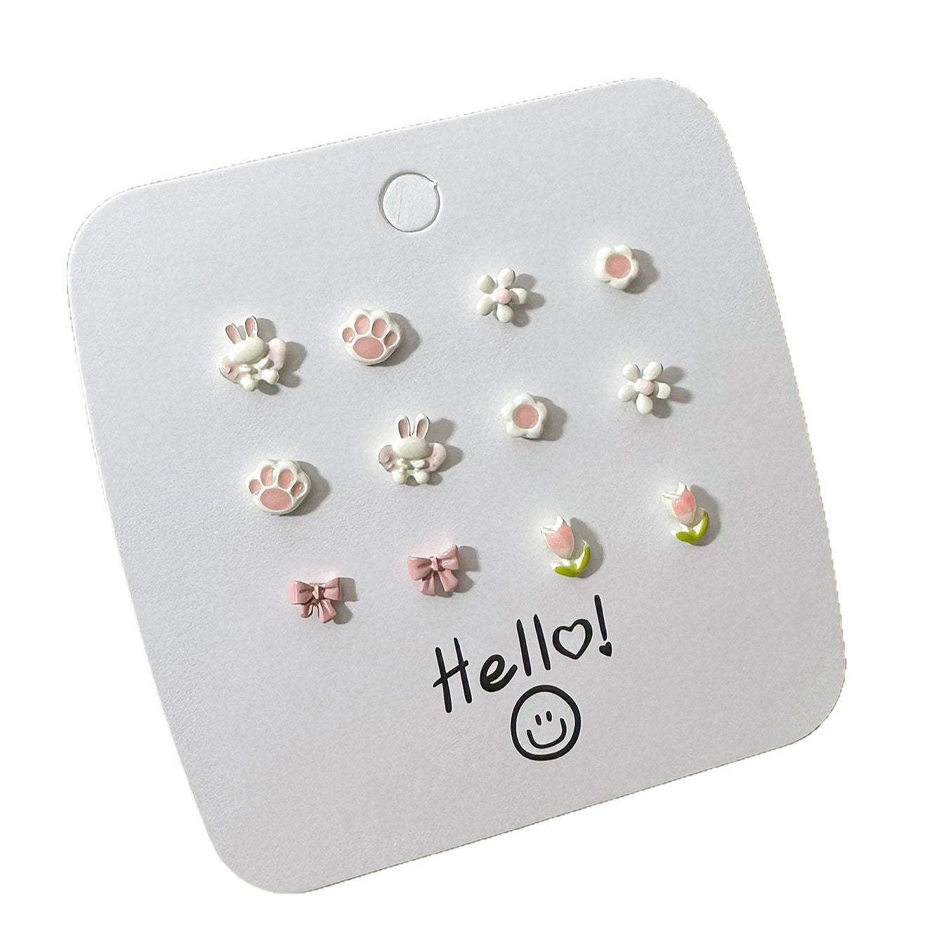 Cute Small Animal Ear Cheap Sweet Stud Earrings