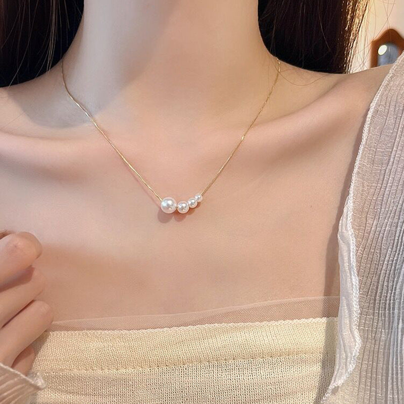 Women's Pearl Light Luxury Minority Design High-grade Necklaces