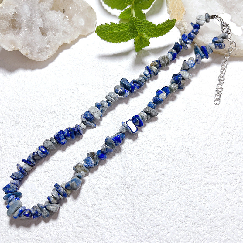 Gravel Style Neck Chain Bohemian Agate Necklaces