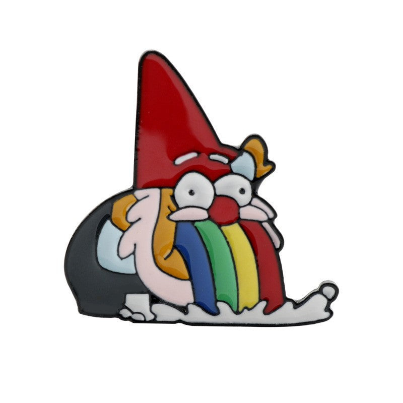 Cartoon Grotesque Town Triangle Bill Diary Necklaces