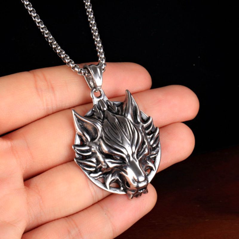 Men's Shape Domineering Personalized Punk Trendy Totem Necklaces