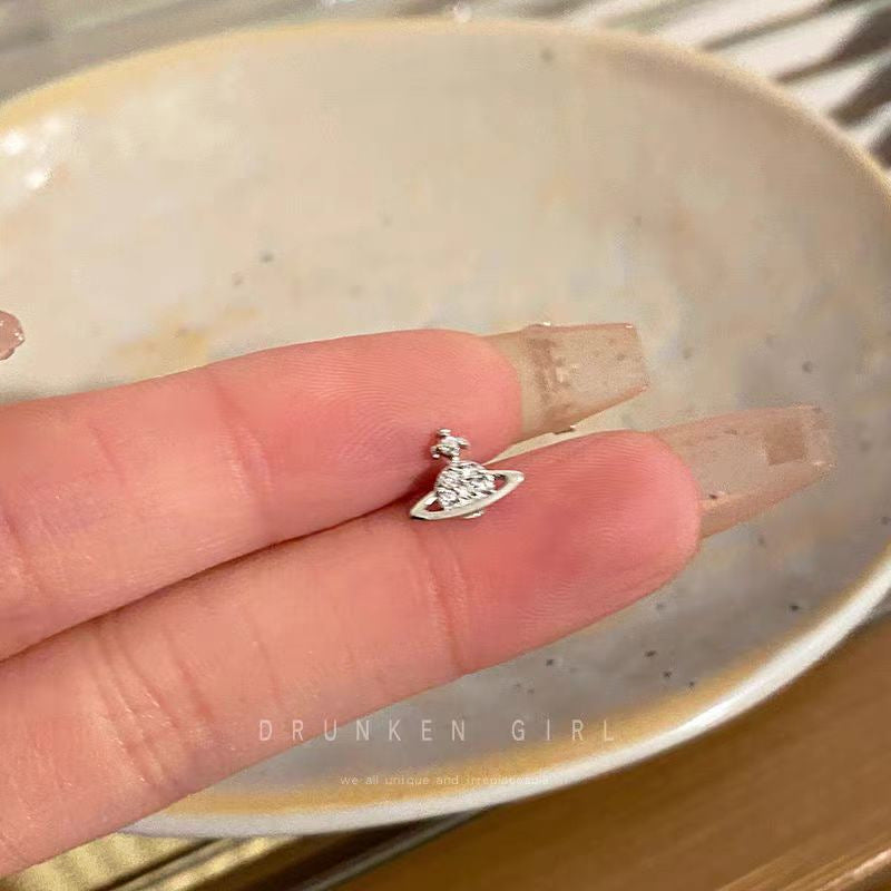 Steel Ear Bone Pin Girly Style Earrings