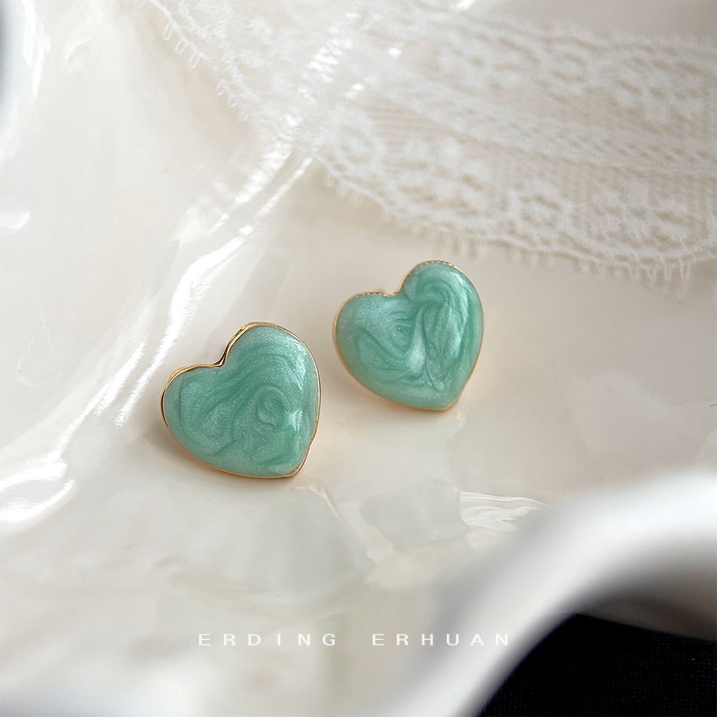 Mambo Green Summer Fresh Sweet Mori Ear Earrings