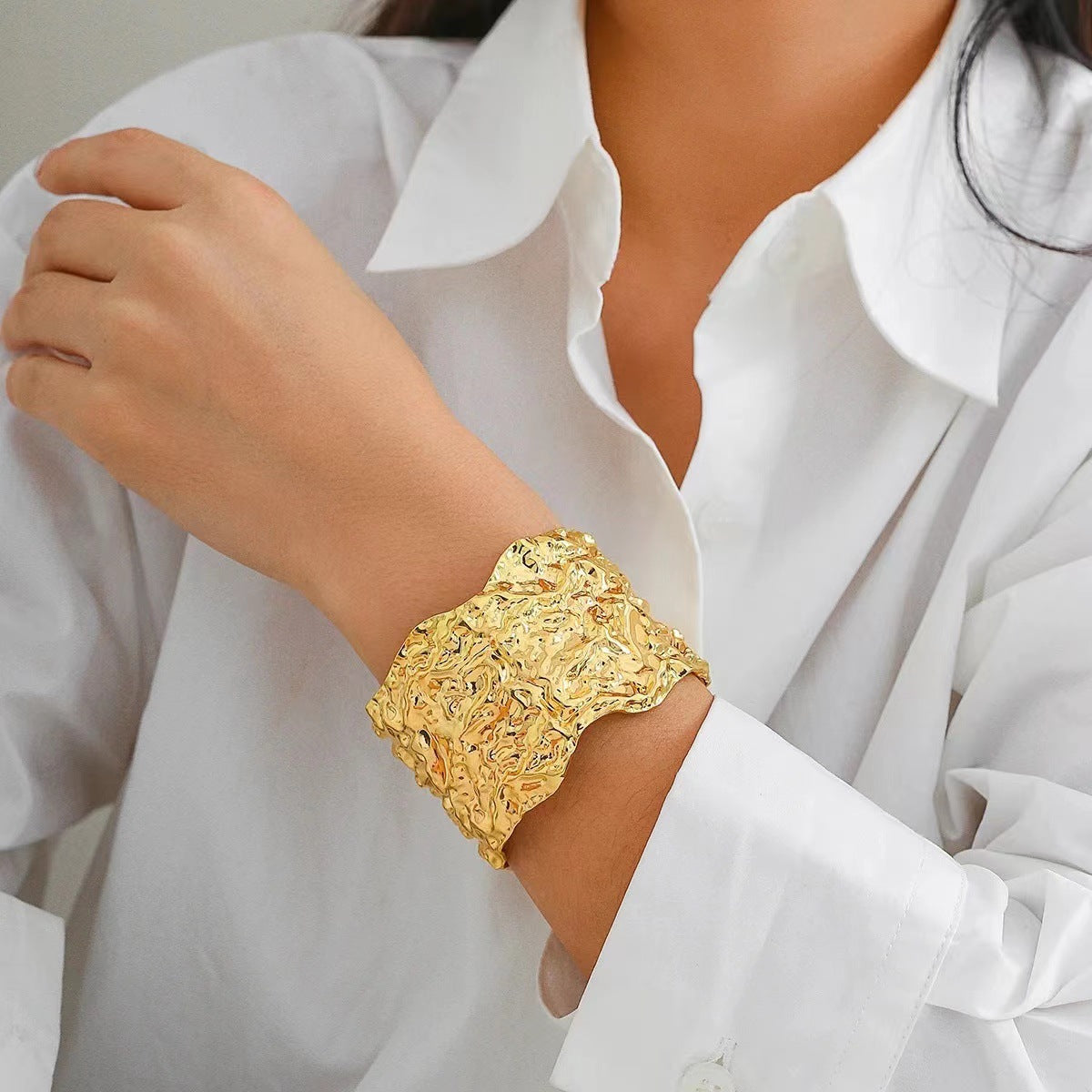Women's Exaggerated Metal Hemp For Hip Hop Bracelets