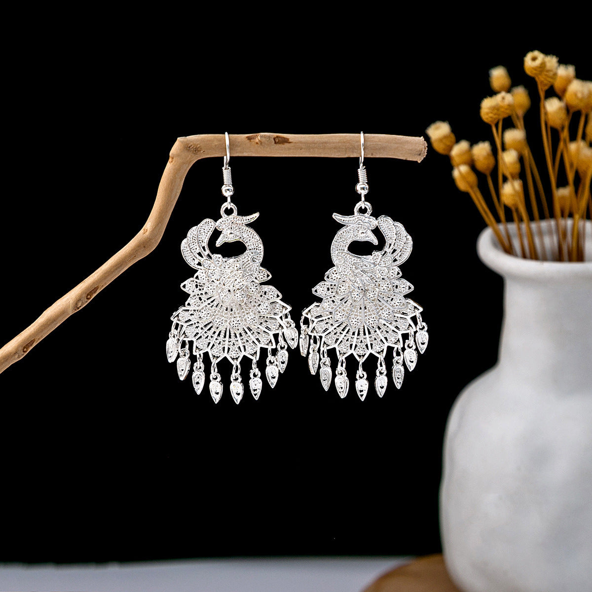 Miao Sier Ethnic Totem Phoenix Bell Rings