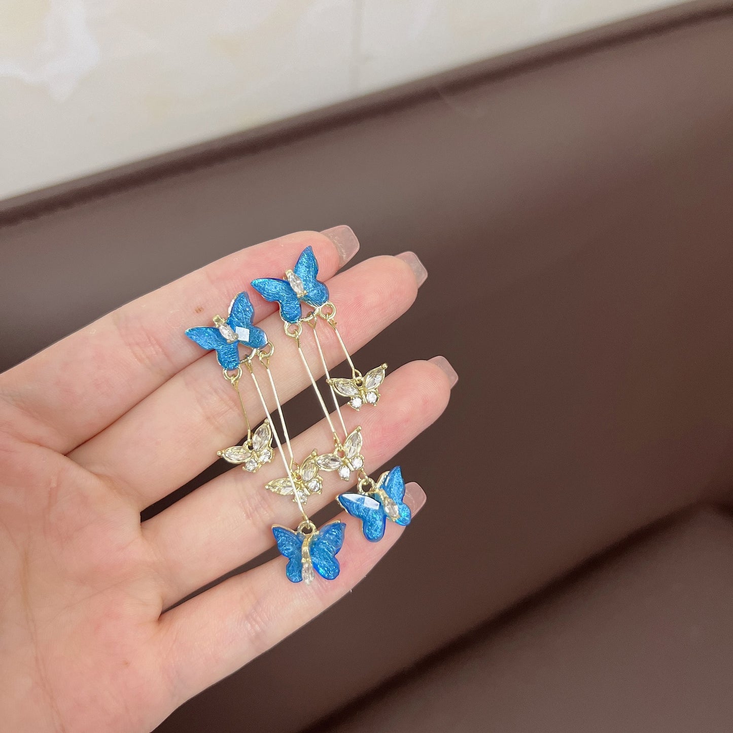 Butterfly Tassel Fashion Personality Affordable Luxury High Earrings