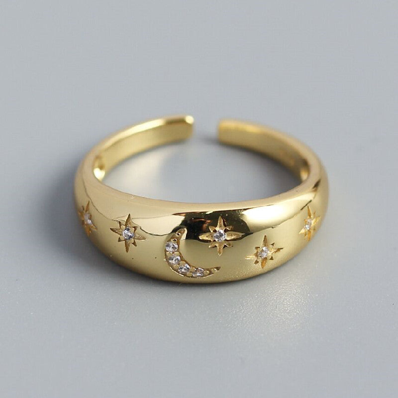 Star Moon Mori Style Simple Exquisite Rings