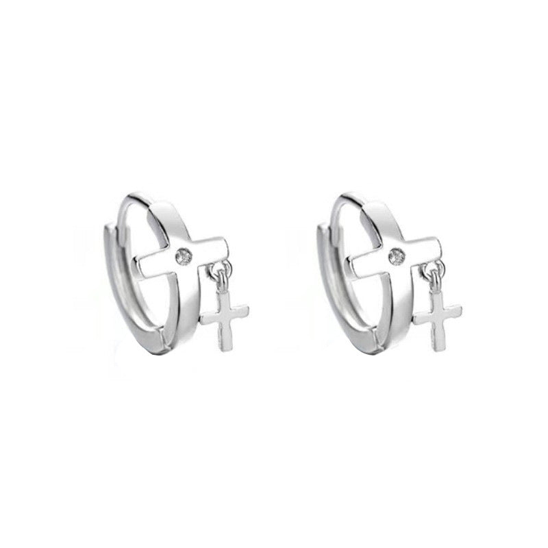 Men's Personality Single Hipster Hip Hop Disco Earrings