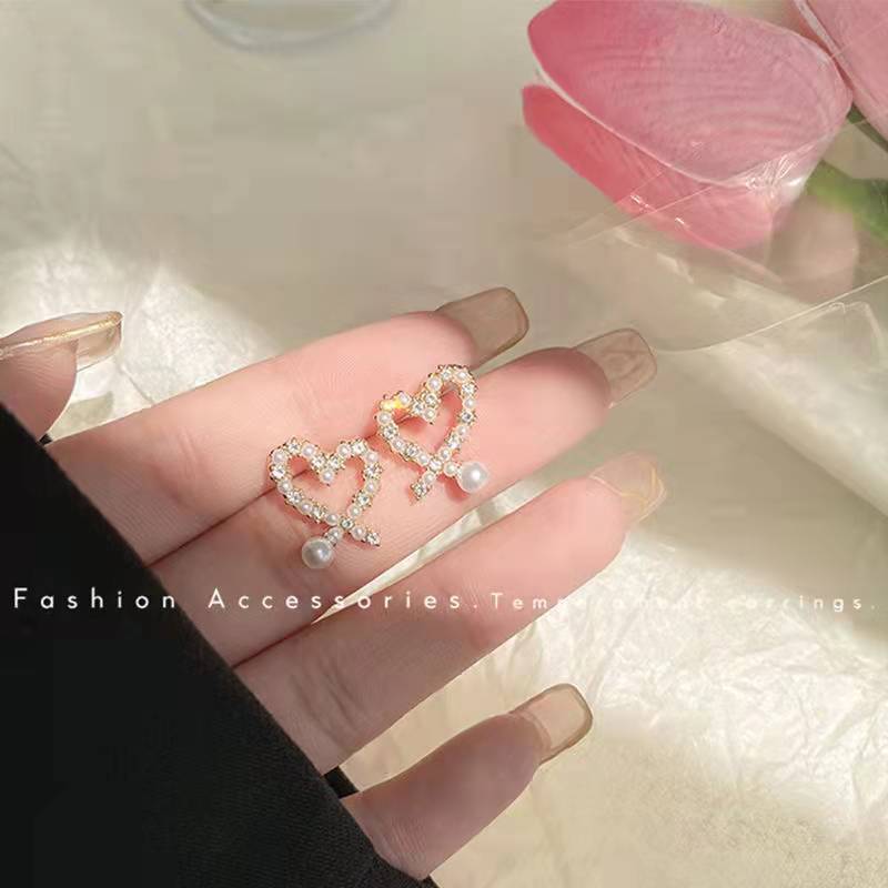 Women's Sier Pin Korean Style High Sense Special Earrings