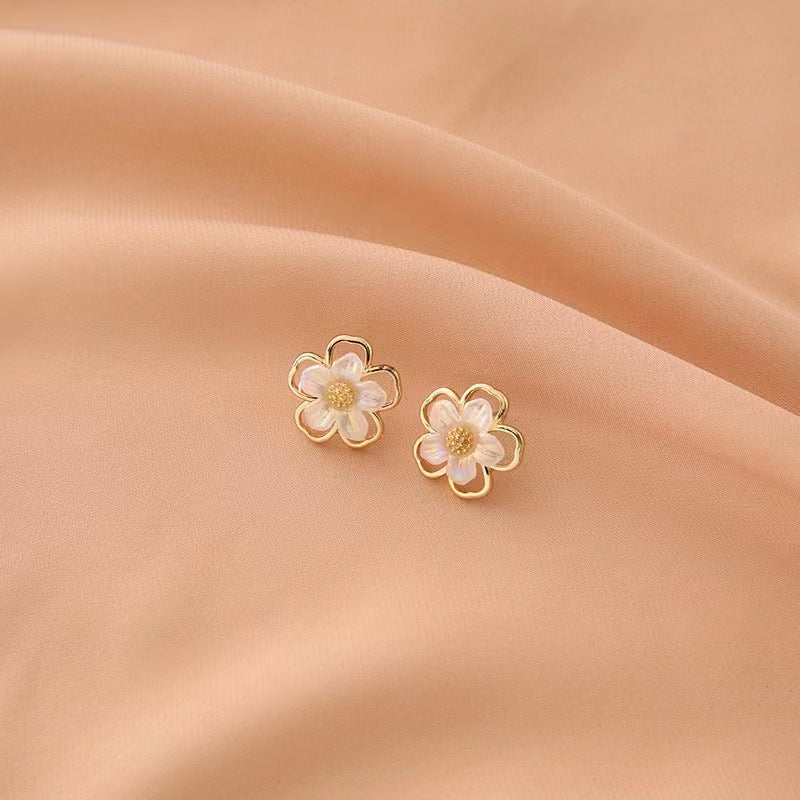 Women's Sier Needle Retro Geometric Metal Design Earrings