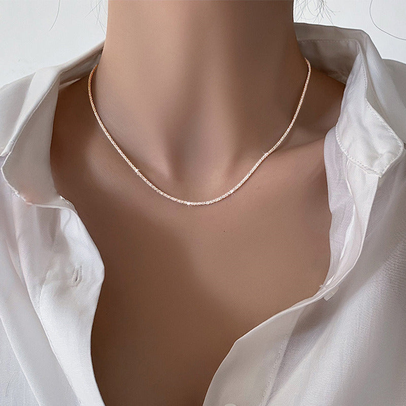 Women's Sparkling Geometric Light Luxury Minority Niche Design Necklaces