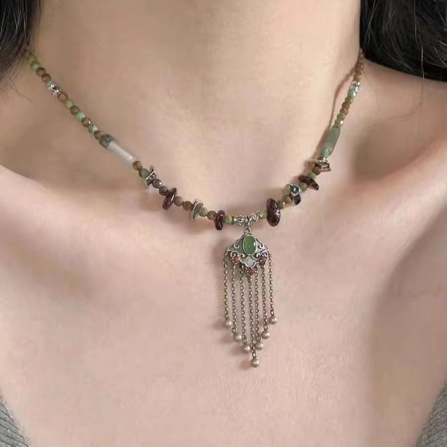 Women's Beaded For Design High-grade Butterfly Clavicle Necklaces