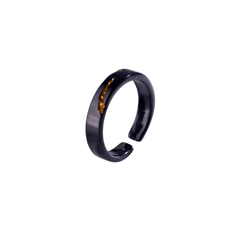 Men's Retro Combination Twin Trendy Unique Single Forefinger For Rings