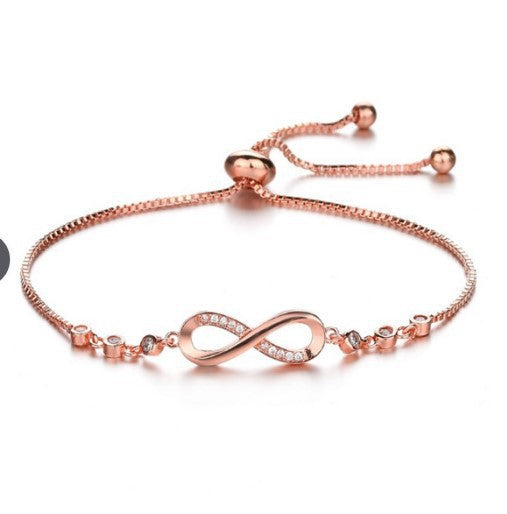 Women's Geometric Infinite Loop Simple Fashion Crystal Bracelet