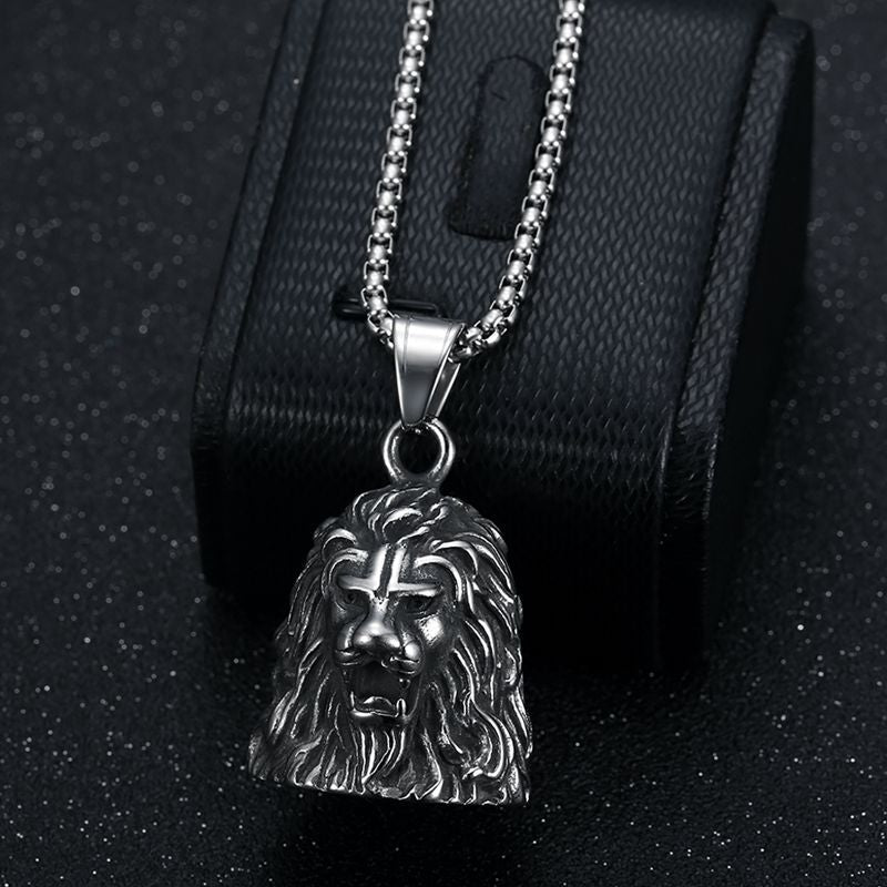 Locomotive Style Vintage Lion's Head Lucky Pendants