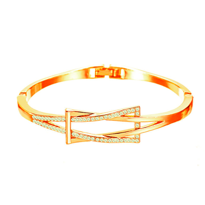 Women's Style Simple Cross Geometric Heart Shape Bracelet