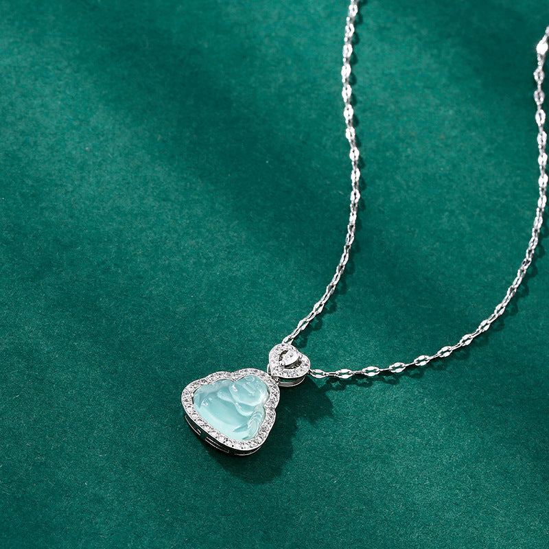 Women's Chinese Style Simple Buddha For Light Luxury Necklaces