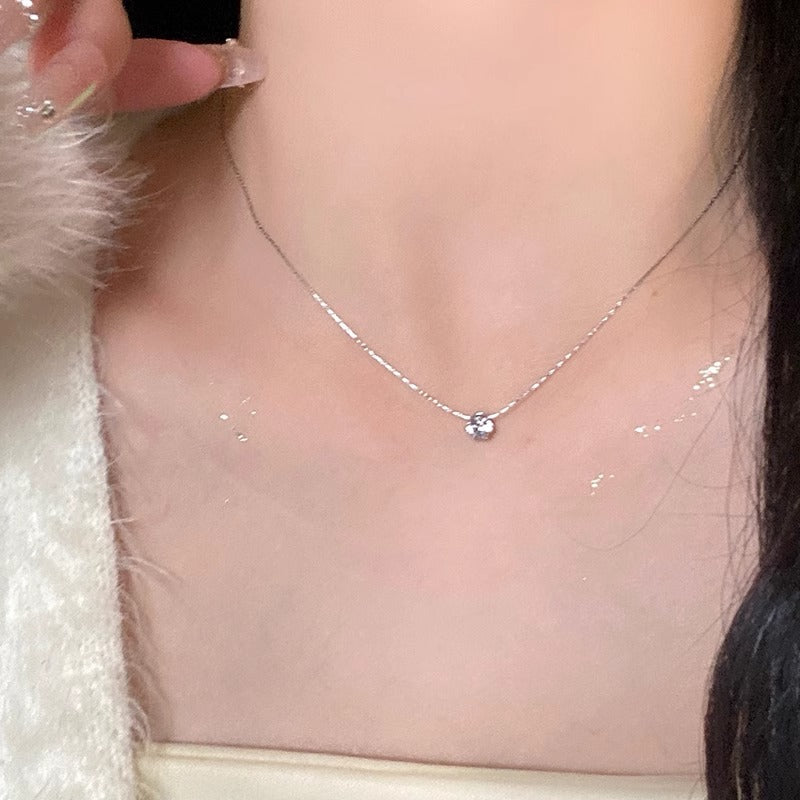 Women's Zircon Autumn Sweater Chain Titanium Steel Necklaces