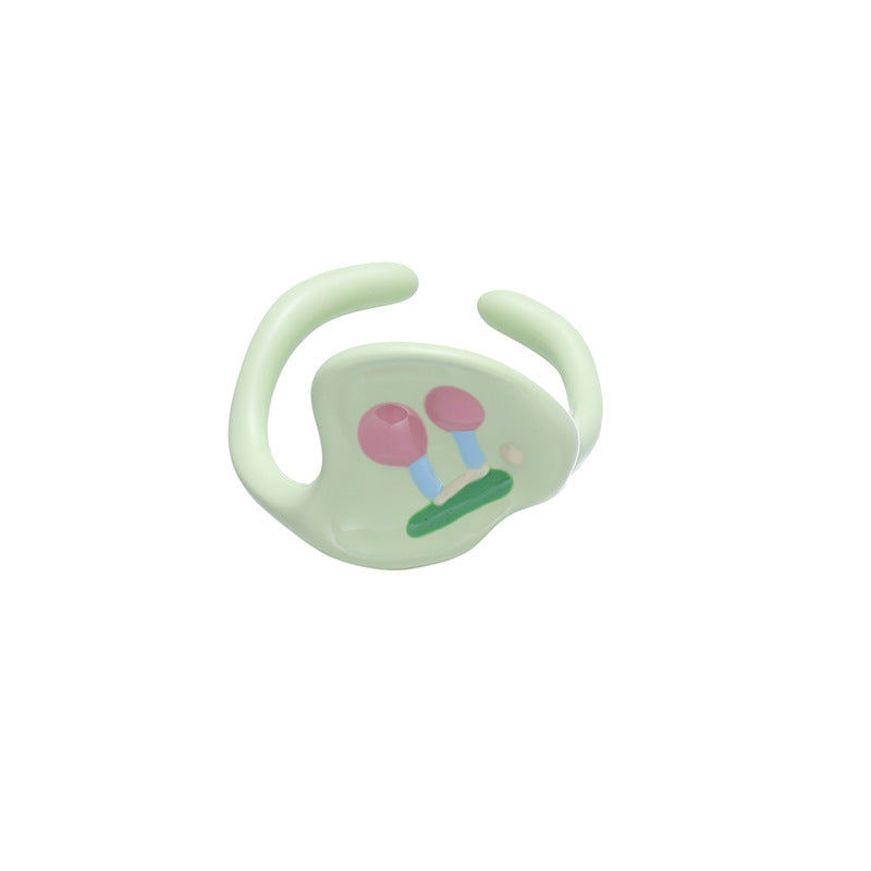 Female Affordable Luxury Style High-grade Drop Oil Rings