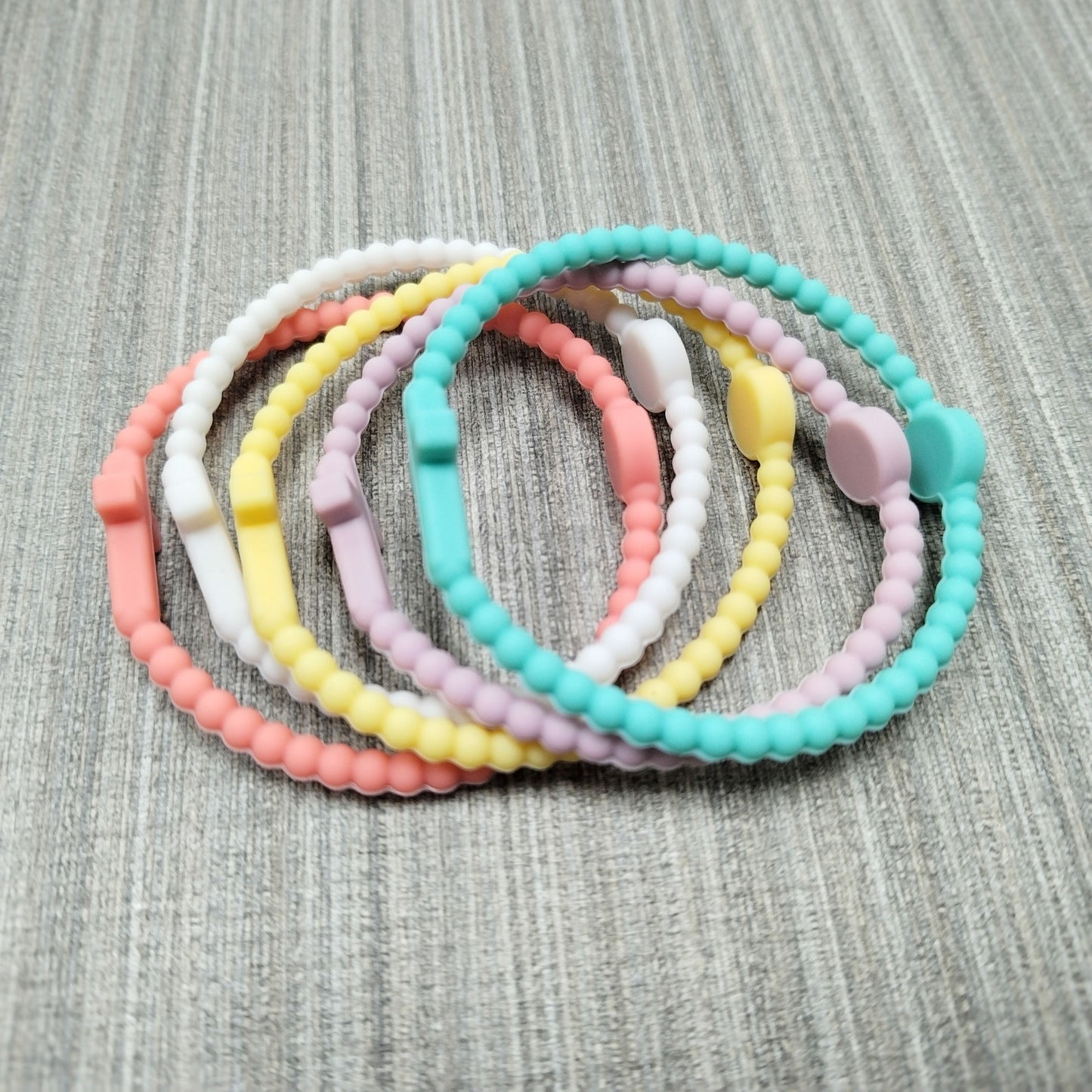 Charming Comfortable Cross Love Silicone Bible Bracelets