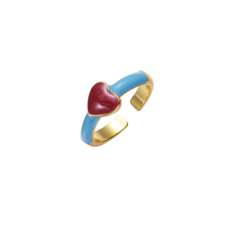 Female Affordable Luxury Style High-grade Drop Oil Rings
