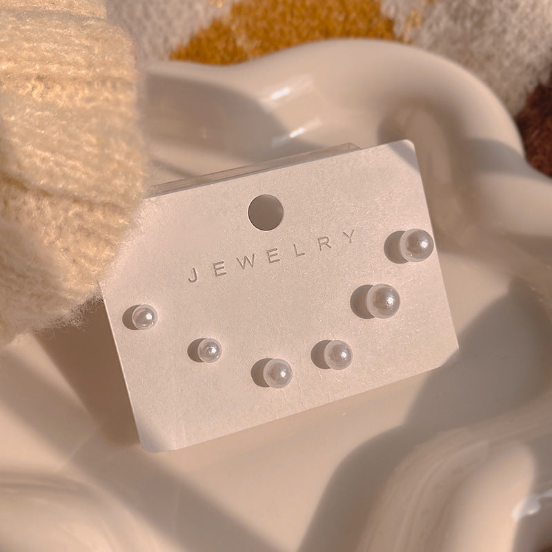 Needle Suit Asymmetric Korean Simple Swan Snowflake Temperament Earrings