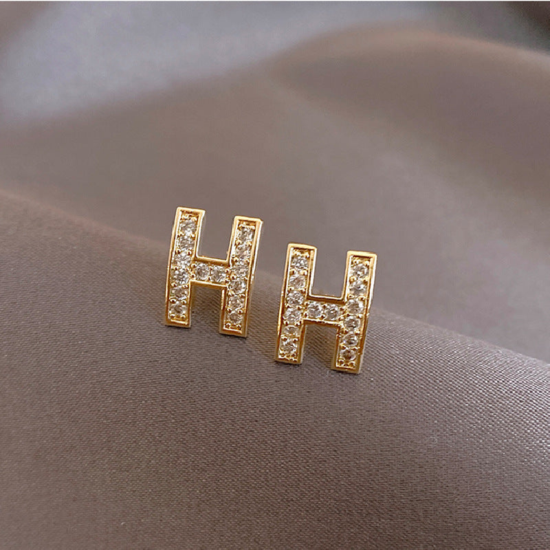 Women's Sier Needle Korean Style French Temperamental Pearl Earrings