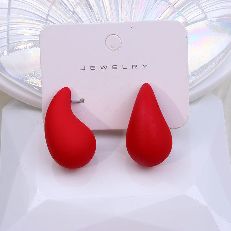 Women's Design Chubby Water Drop Ear Simple Earrings