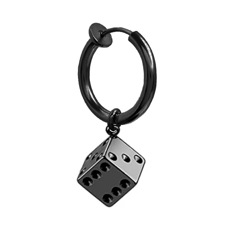 Xi Sieve Ear Clips Eardrops Geometry Earrings