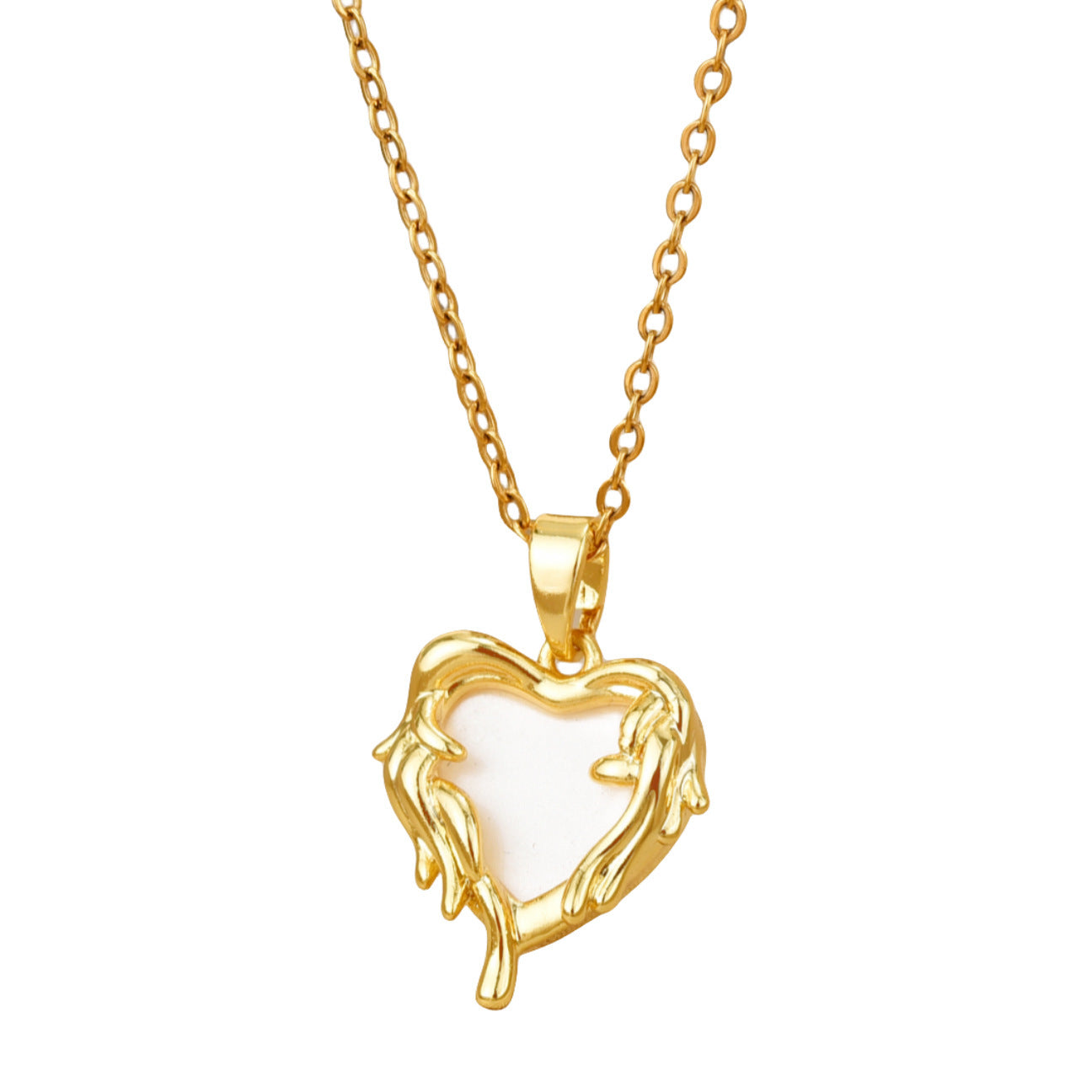 Personalized Three-dimensional Love Titanium Steel Female Niche Necklaces