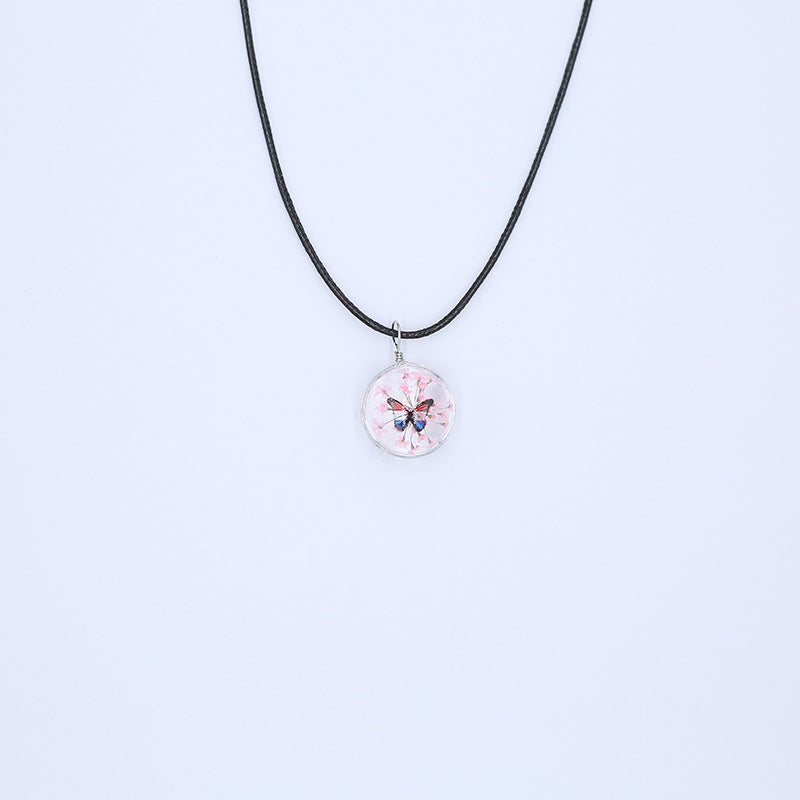 Ornament Natural Dried Flower Simple Handmade Necklaces