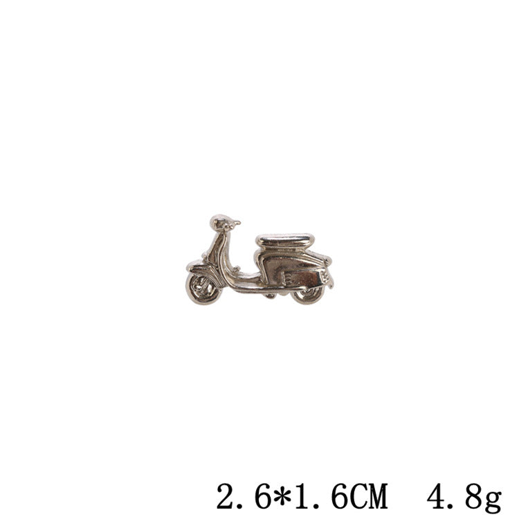 Men's Engine Brooch Shirt Collar Corner Pin Brooches