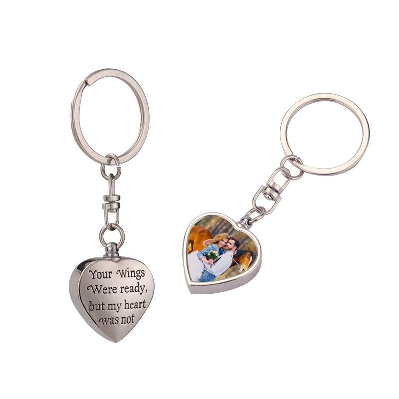 Eternal Commemorative Thermal Transfer Blank Cinerary Casket Couple Pet Pendants