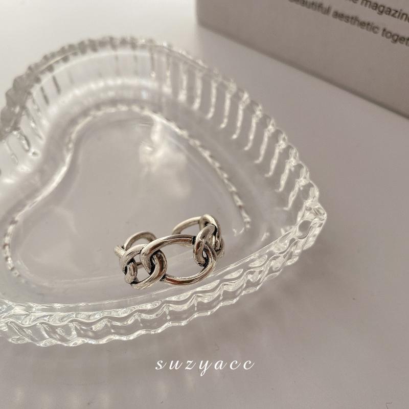 Cold Simple Cross Open Index Finger Fashion Rings