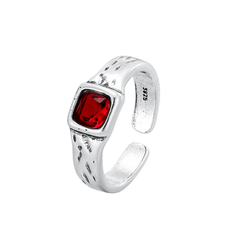 Women's & Men's Fashion Personality Trend Simple Ruby Ring