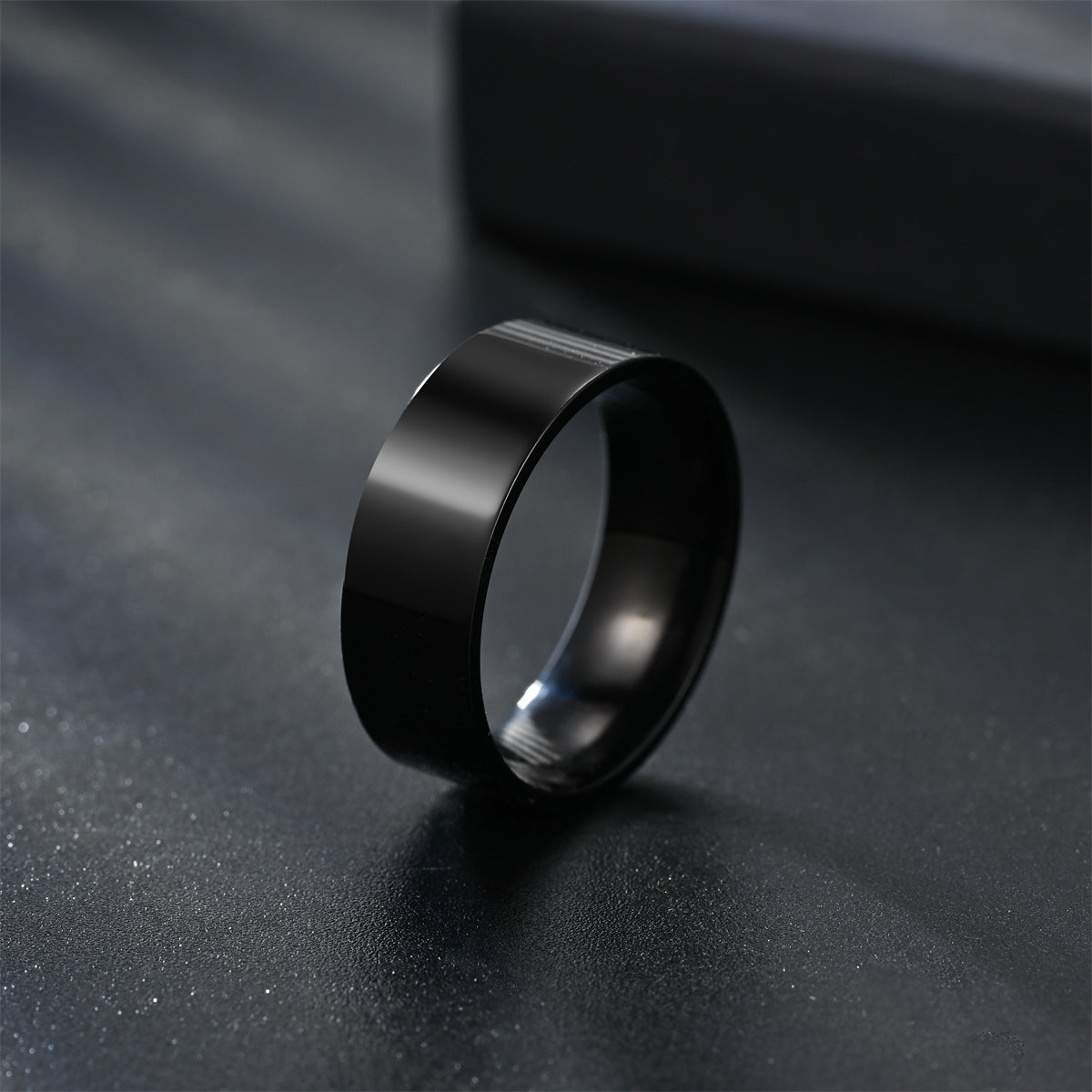 Flat Stainless Steel Right Angle Glossy Rings