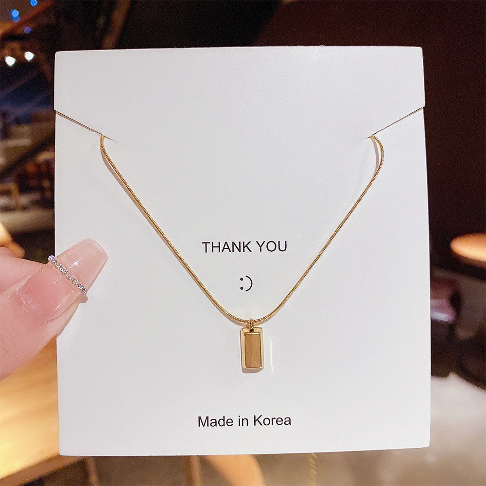 Women's Luxury Titanium Steel For Niche Design Necklaces