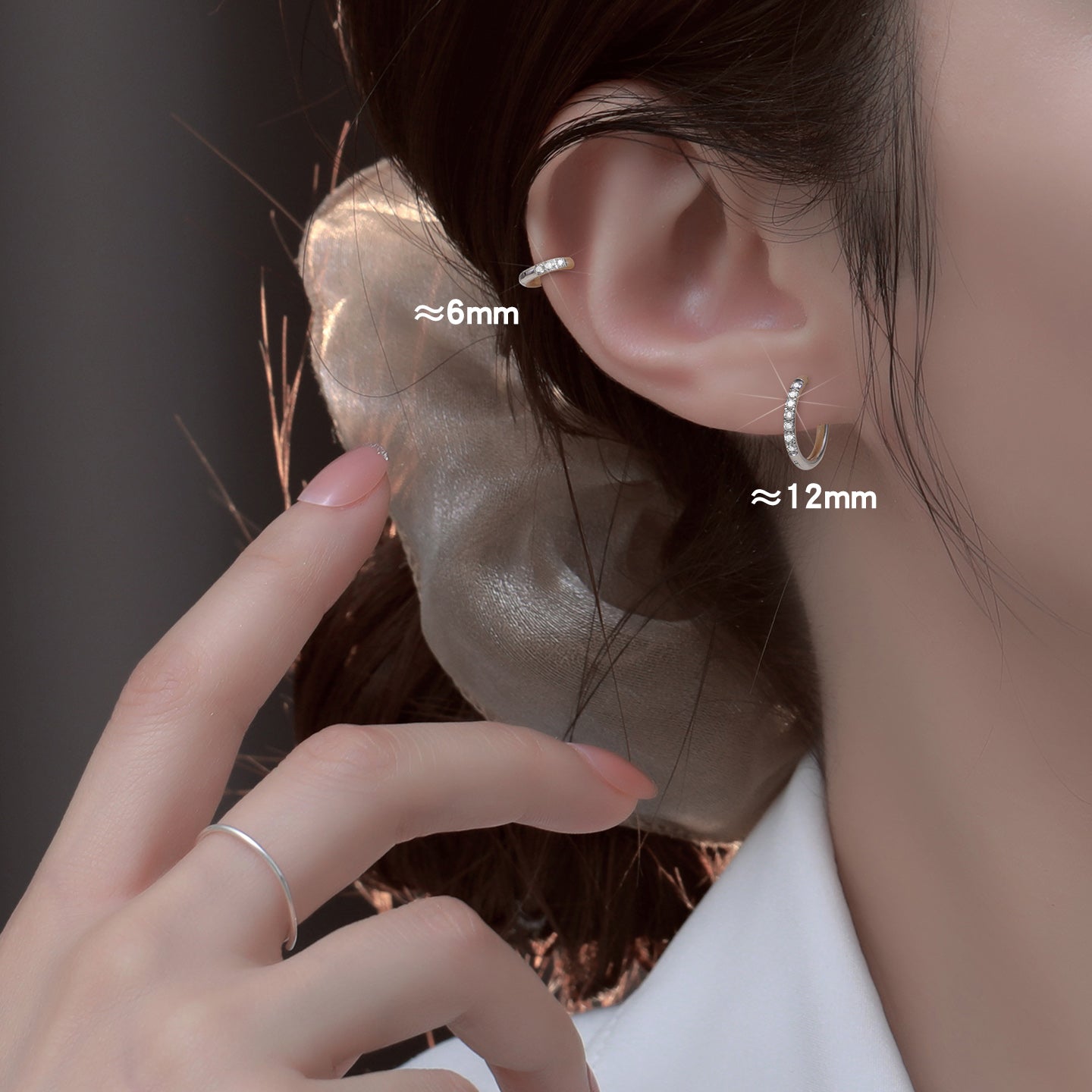 Bone Nail High Sense Ear Sleeping No Earrings