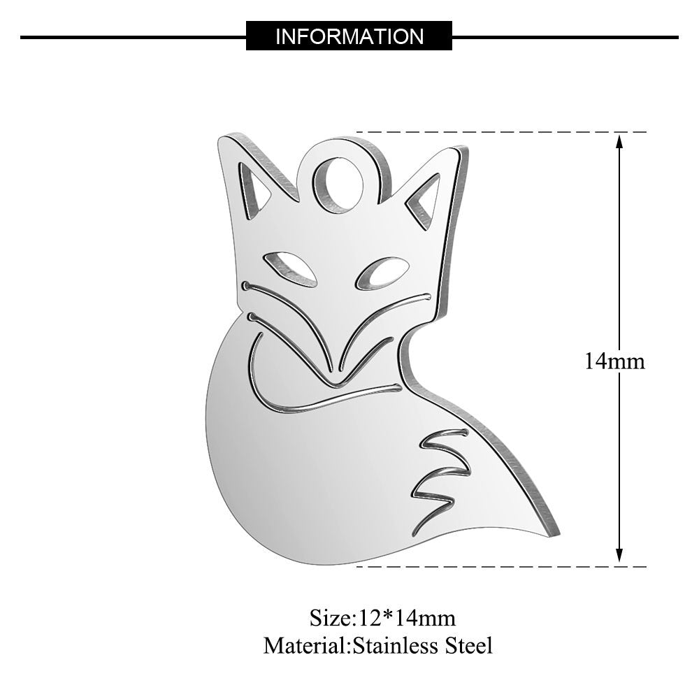 Moon Dog's Paw Cat Fox Clover Pendants