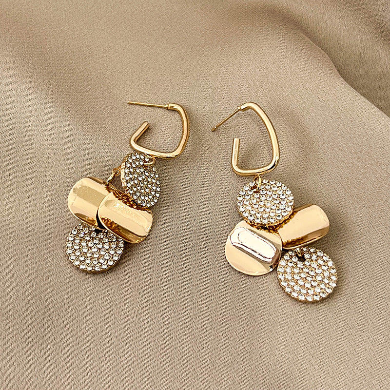 Women's Big Diamond Geometric Niche Design Trendy Earrings
